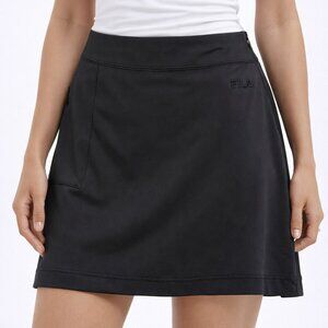 $75 FILA Sport Golf Tennis Skirt Skort Black Pickleball Active Athleisure 10